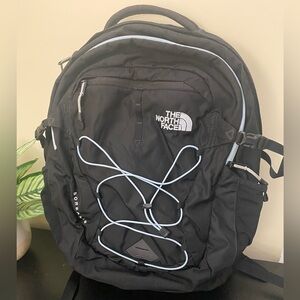 The North Face Borealis Backpack Book Bag Outdoors Travel Aqua Black Flexvent